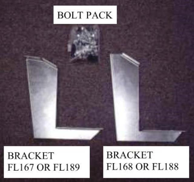 Running Board Mounting Bracket Kit For Transender Running Boards 1018