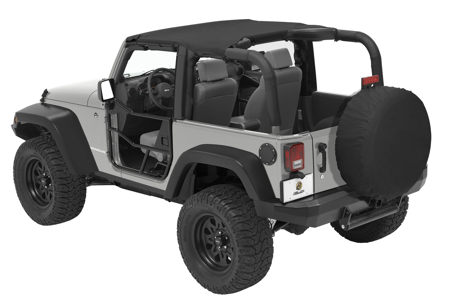 Jeep JK Header Bikini Top TargaStyle 0709 Jeep Wrangler JK 2Door