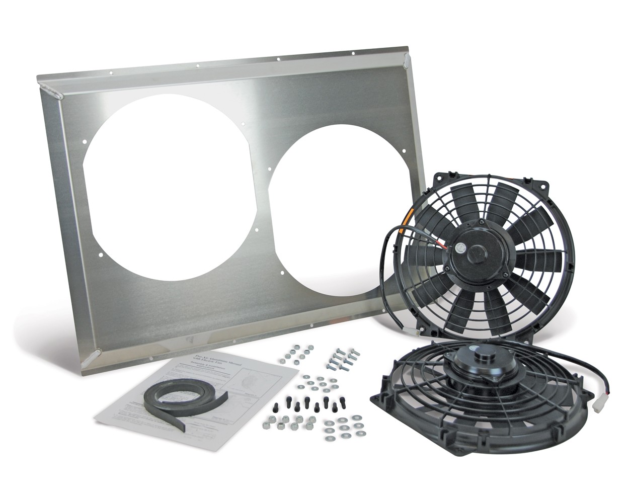 Dual Electric Fans Aluminum Shroud Flexalite Big Island Offroad