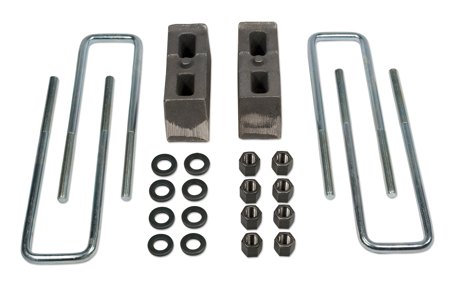 Rear Block & UBolt Kit 3 Inch 1.5 Inch Lift 0618 Chevy Silverado/GMC Sierra 1500 4WD Tuff