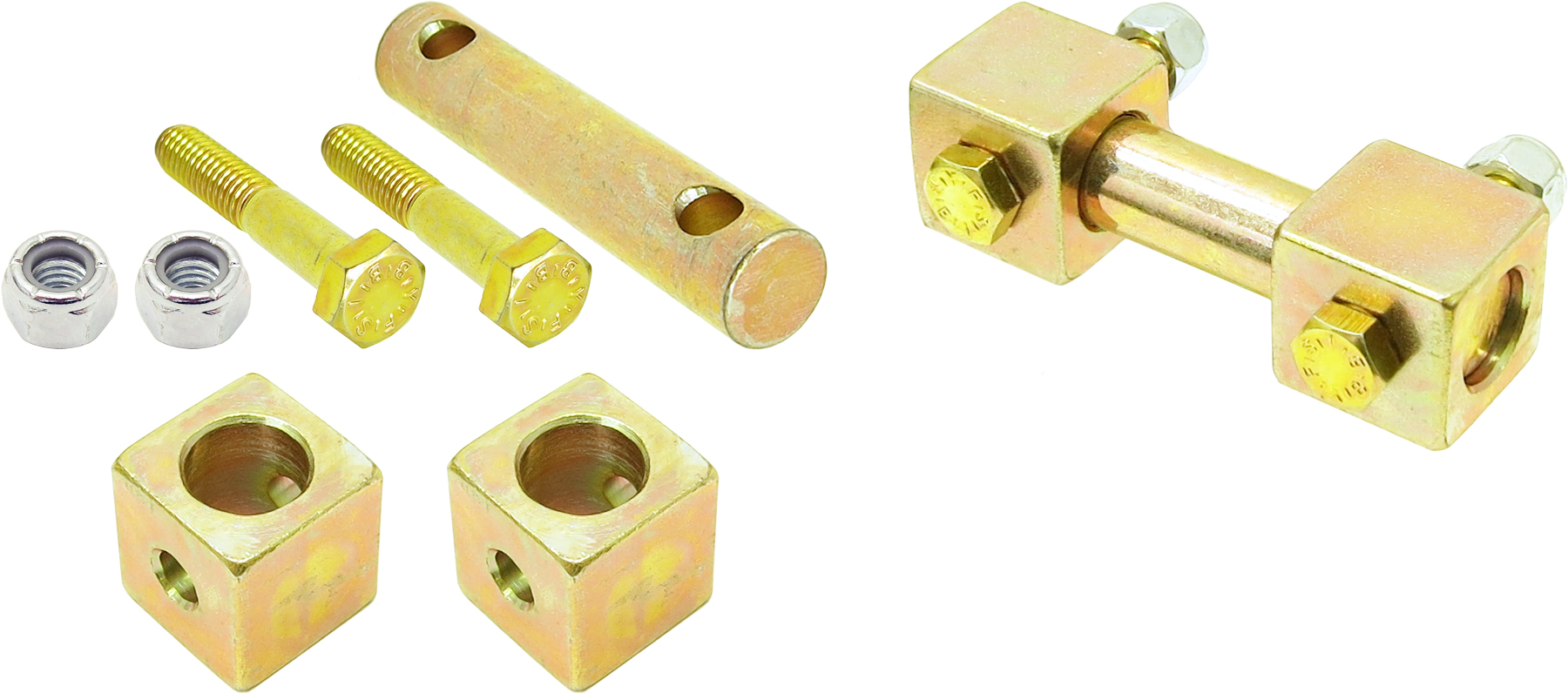 Shock Bar Pin Eliminator Kit 9706 Wrangler TJ/LJ/XJ/MJ Front Pair