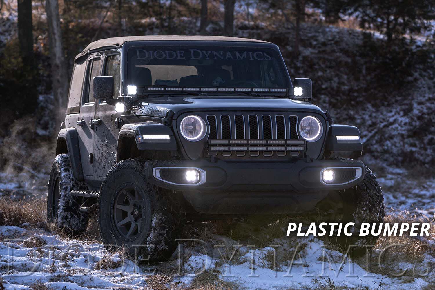 SS3 LED Fog Light Kit for 20182021 Jeep JL Wrangler White SAE/DOT Fog
