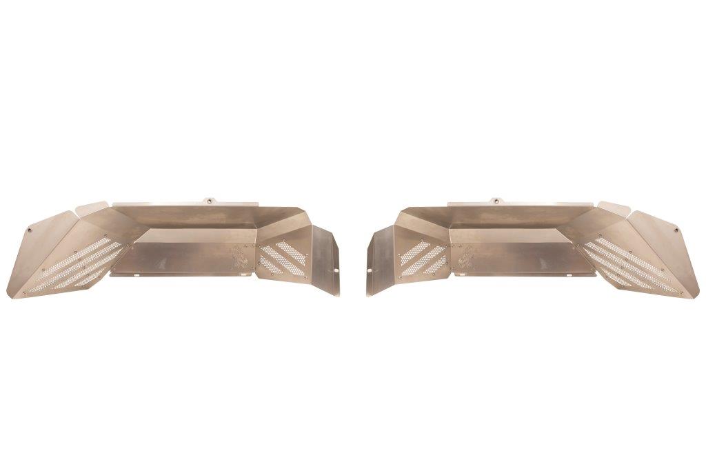 Jeep Gladiator Inner Fenders Rear Raw Aluminum For 20+ Gladiator