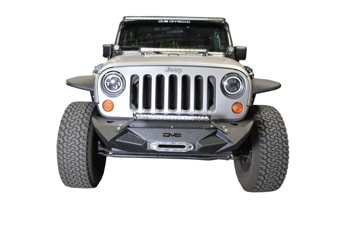 Jeep JK/JL Front Bumper w/Light Bracket Winch Plate 0718 Wrangler JK