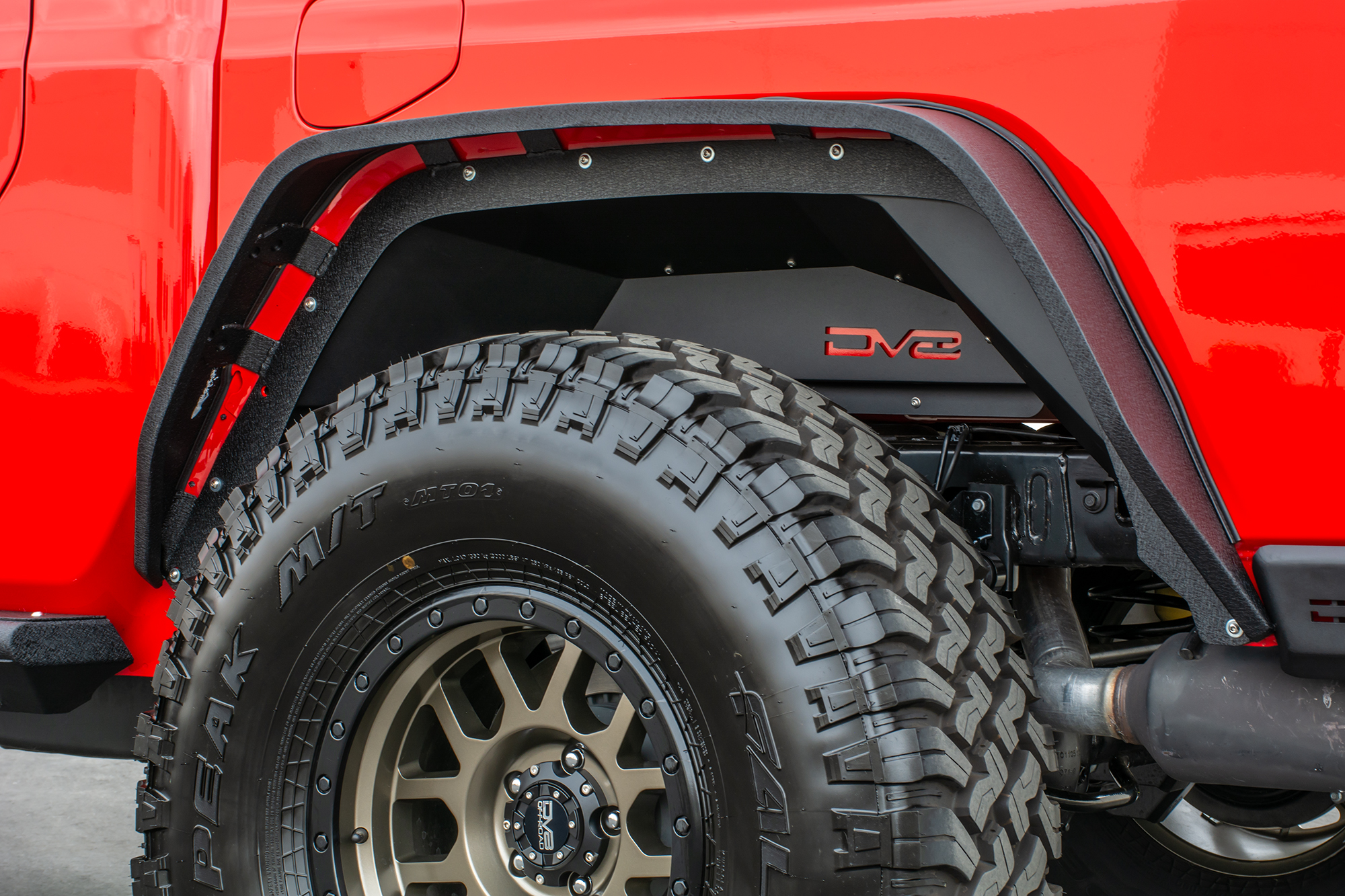 Jeep Gladiator Rear Inner Fenders For 20Pres Gladiator Black DV8