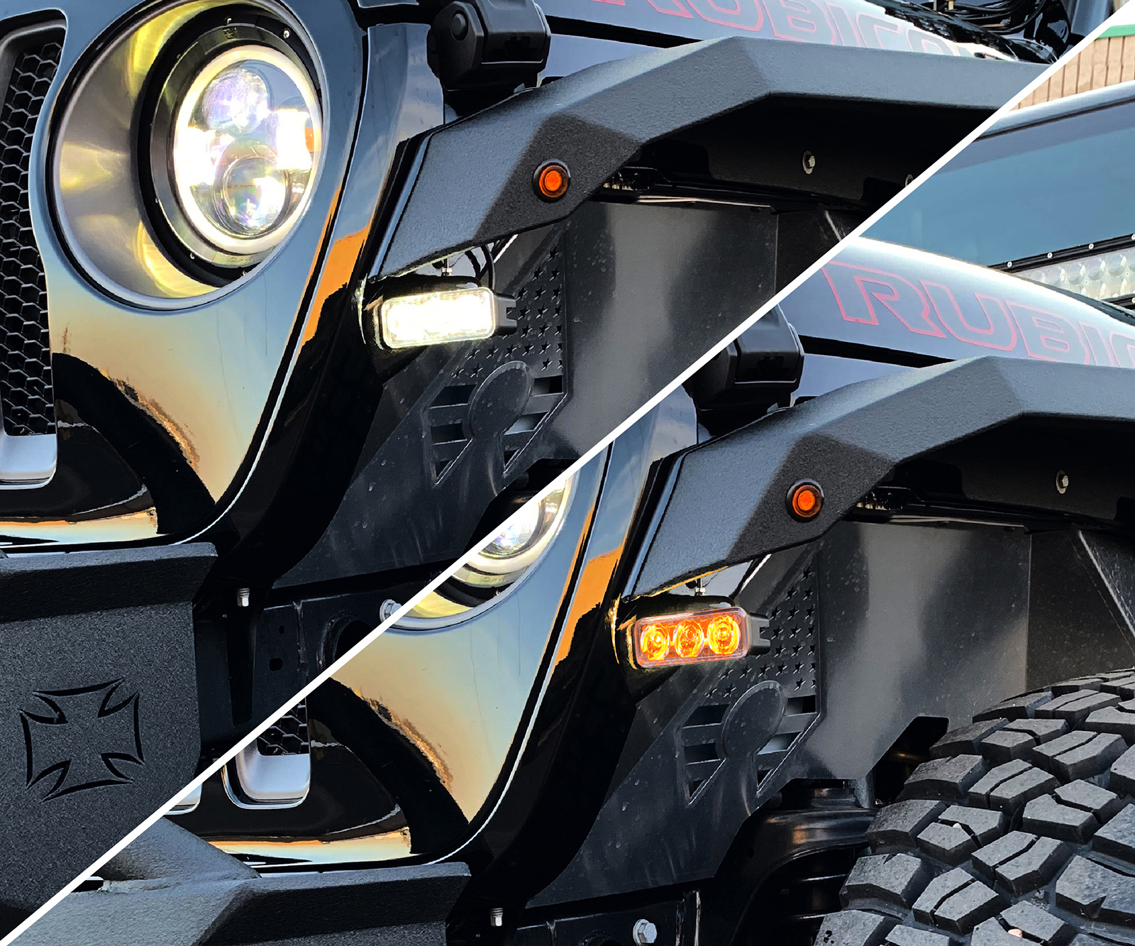 3 Inch Jeep Wrangler JL/Gladiator DRL Fender Lights w/Switchback Turn  Signal Quake LED | Big Island Offroad