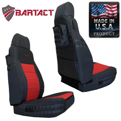 Jeep TJ Seat Covers Front 0306 Wrangler TJ Tactical Series Black Back