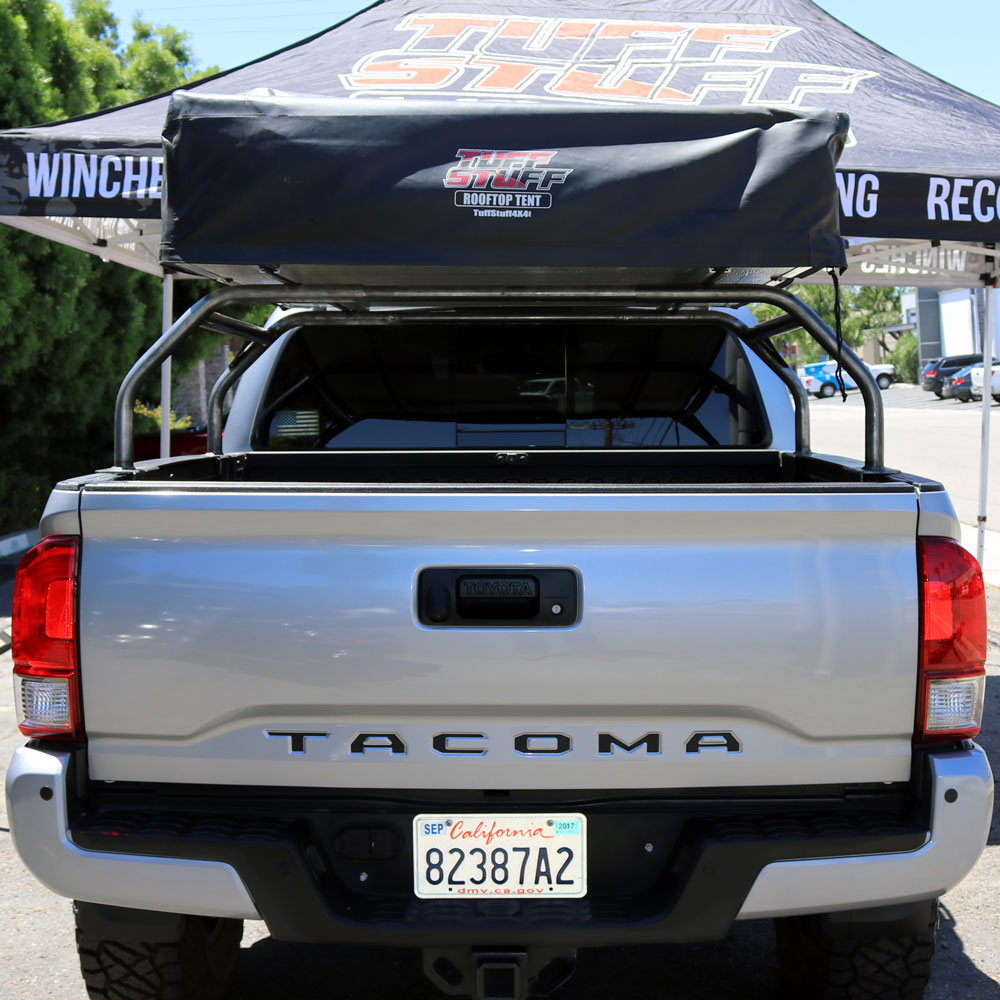 40 Inch Rooftop Tent Truck Bed Rack Adjustable Mild Steel Raw Tuff