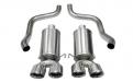 Corvette 2.5 Inch Axle-Back Dual Rear Exit with Twin 4.5 Inch Polished Pro-Series Tips Xtreme Sound 09-13 Corvette 6.2 Liter Corsa Performance image 1