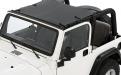 Jeep TJ Sun Bikini Top Targa 97-06 Jeep Wrangler TJ Black Diamond Each Bestop image 1