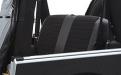 XRC Seat Cover Rear 07-18 Wrangler JK 2 Door Black/Black Center Smittybilt image 1