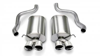 2.5 Inch Axle-Back Sport Dual Exhaust Polished 3.5 Inch Tips 05-08 Corvette 6.0L/6.2L Stainless Steel Corsa Performance