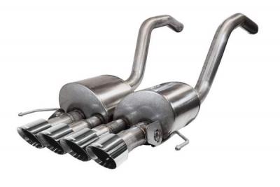 Corvette 2.75 Inch Axle-Back w Dual Mode NPP Dual Rear Exit with Quad 4.5 inch Polished Pro-Series Tips Corsa image 1