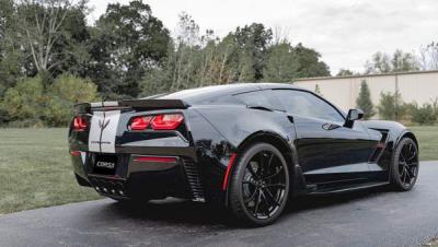 Corvette 2.75 Inch Axle-Back w Dual Mode NPP Dual Rear Exit with Quad 4.5 inch Polished Pro-Series Tips Corsa image 2