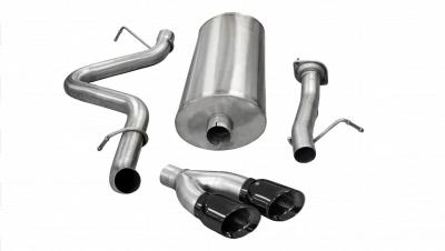 3.0 Inch Cat-Back Single Side Exit with Twin 4.0 Inch Black PVD Pro-Series Tips Corsa Performance