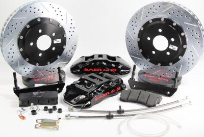 Brake System 15 Inch Rear Extreme+ w/Park Brake Black 10-15 Chevy Camaro BAER Brakes