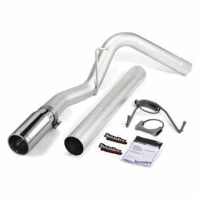 Monster Exhaust System Single Exit Chrome Tip 07-12 Dodge/Ram 6.7L CCLB Banks Power