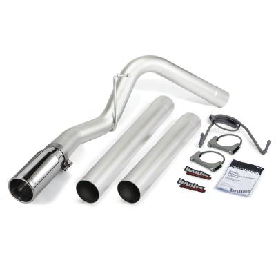 Monster Exhaust System Single Exit Chrome Tip 13-18 Ram 6.7L CCLB MCSB Banks Power image 1