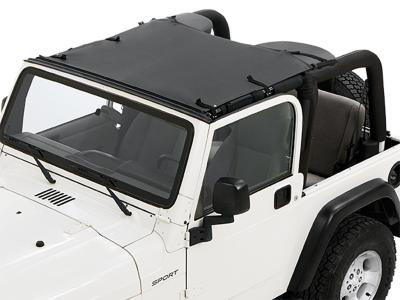Jeep TJ Sun Bikini Top Targa 97-06 Jeep Wrangler TJ Black Diamond Each Bestop image 1