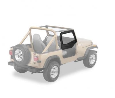 Jeep TJ/TJL Replacement Upper Door Skins 97-06 Jeep Wrangler TJ/Unlimited Black Denim Pair Bestop