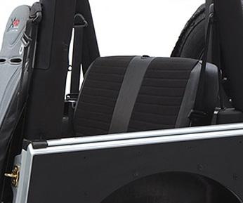 XRC Seat Cover Rear 07-18 Wrangler JK 2 Door Black/Black Center Smittybilt image 1