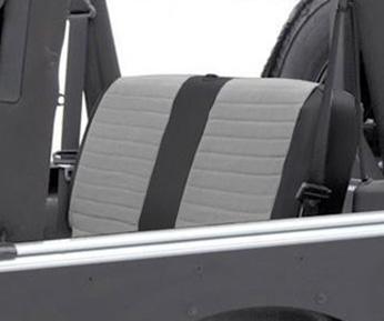 XRC Seat Cover Rear 07-18 Wrangler JK 2 Door Black/Black Center Smittybilt image 2