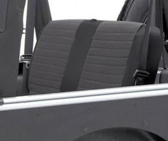 XRC Seat Cover Rear 07-18 Wrangler JK 2 Door Black/Black Center Smittybilt image 3