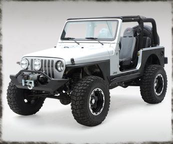 Jeep JK Rock Slider 07-18 Wrangler JK 2/4 Door Atlas XRC Light Texture Black Powdercoat Smittybilt image 4