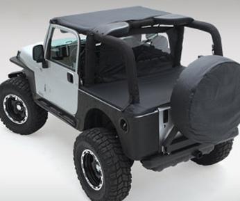 Jeep JK Rock Slider 07-18 Wrangler JK 2/4 Door Atlas XRC Light Texture Black Powdercoat Smittybilt image 5