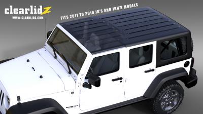 Jeep JL JT Clear Panorama Hardtop Panel for 18 Present Wrangler JL JLU and Gladiator JT 2 4 Door ClearLidz Big Island Offroad