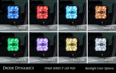 Stage Series Ditch Light Kit for 2022 Toyota Tundra SS3 Pro Diode Dymanics White Combo Diode Dymanics image 7